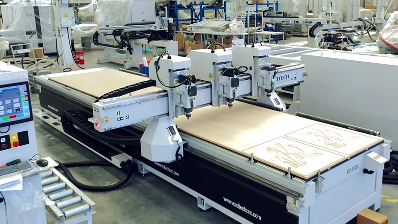 پیکربندی اولیه دستگاه برش CNC.