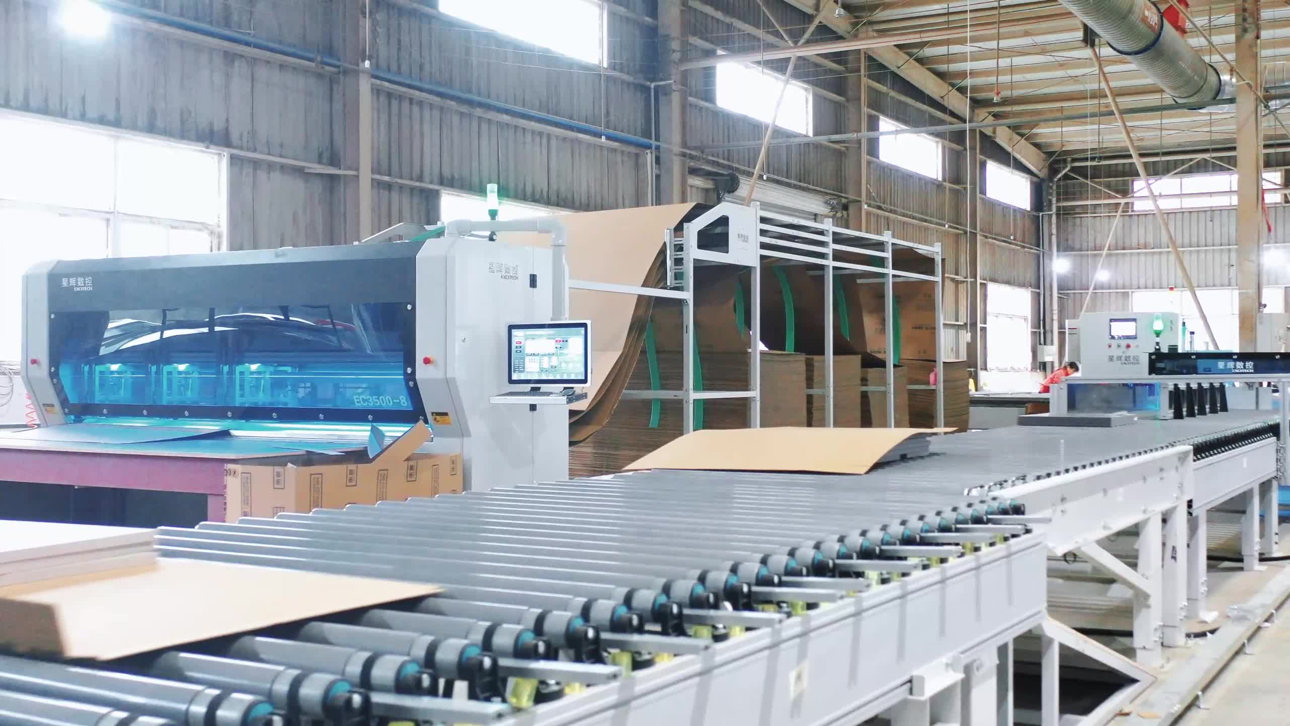 به اشتراک گذاری مورد از Excitech CNC Sichuan Chengdu پروژه بسته بندی Impression Line.