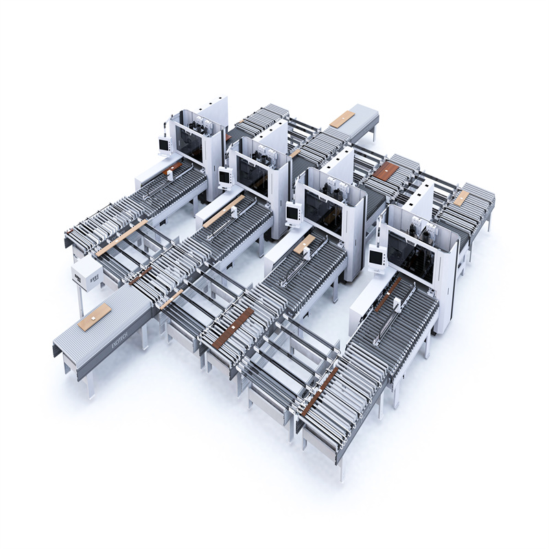 خط واحد تودرتوی خودکار CNC مبلمان پانل درب
